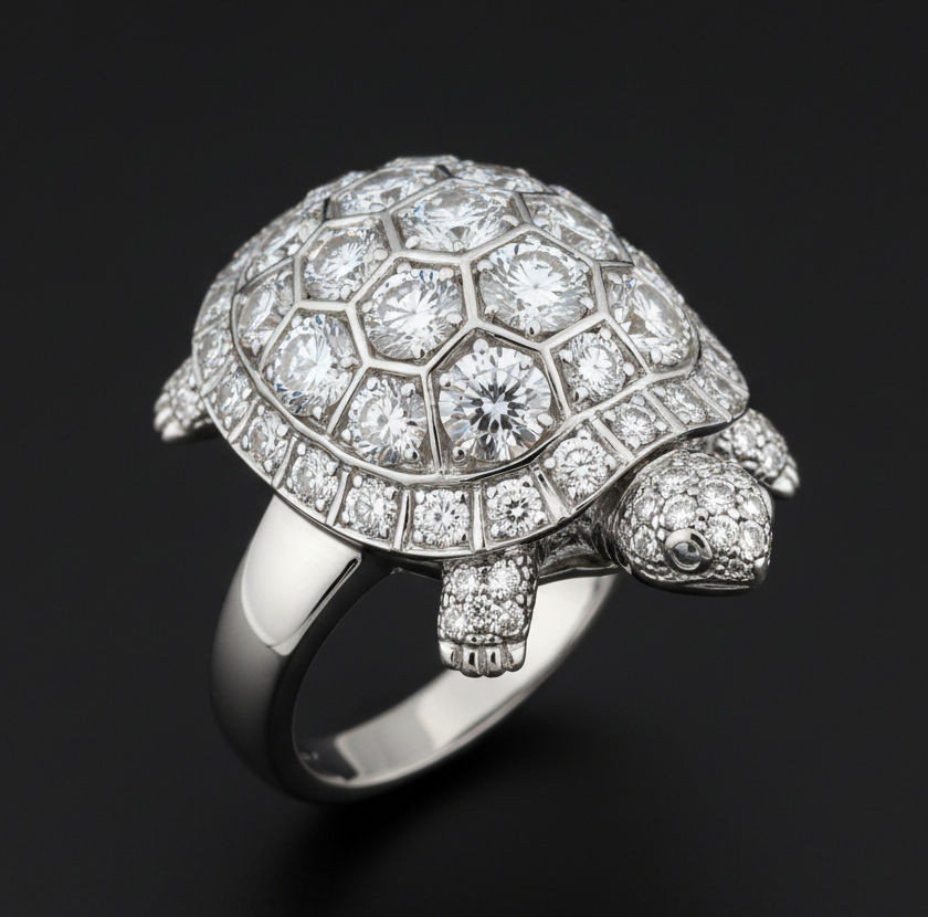 Diamond Tortoise rings