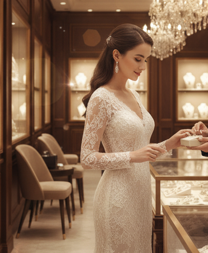 Bridal diamond jewellery