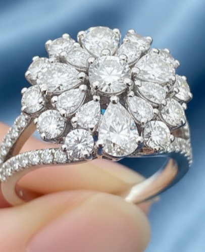 Cluster Diamond Ring
