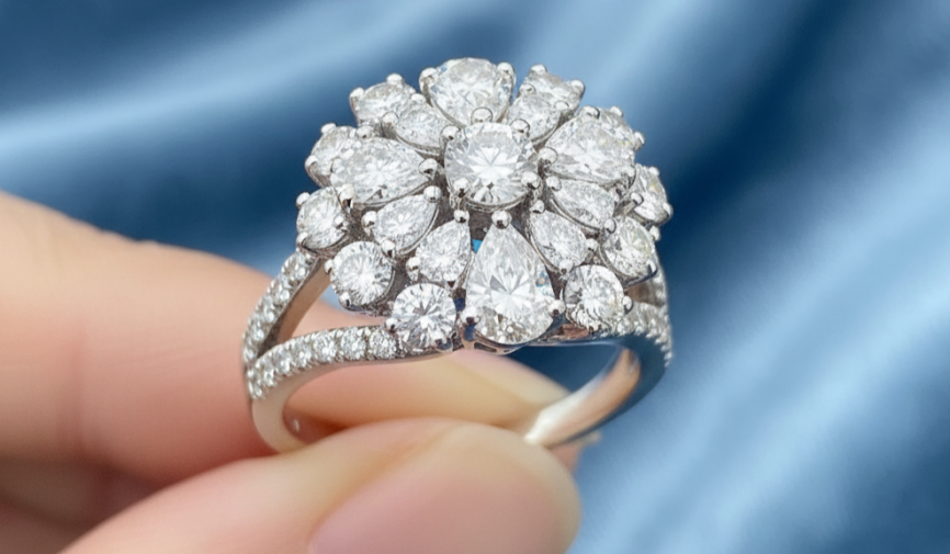 Cluster Diamond Ring