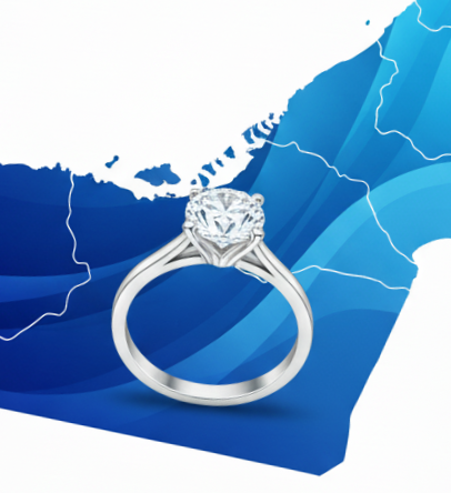 Diamond Ring with map
