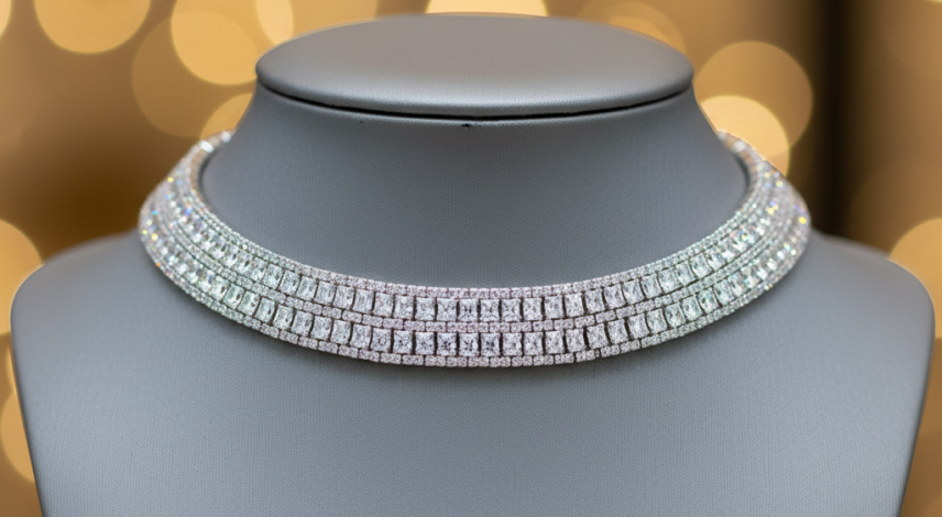 Diamond choker Trendy Diamond Choker