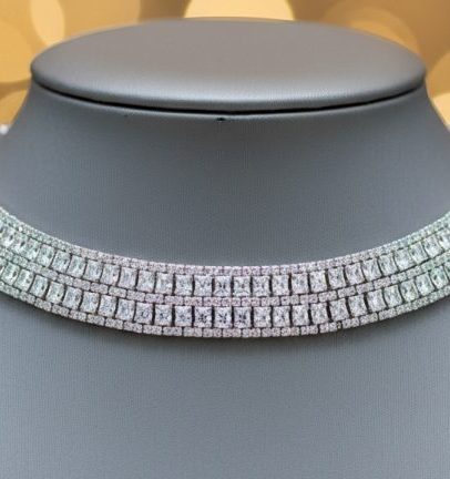 diamond choker necklace