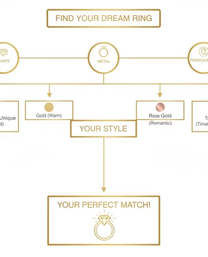 Diamond ring choice flow chart