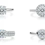 Different 1 carat diamond ring setting styles in UAE including solitaire, halo, pave and bezel