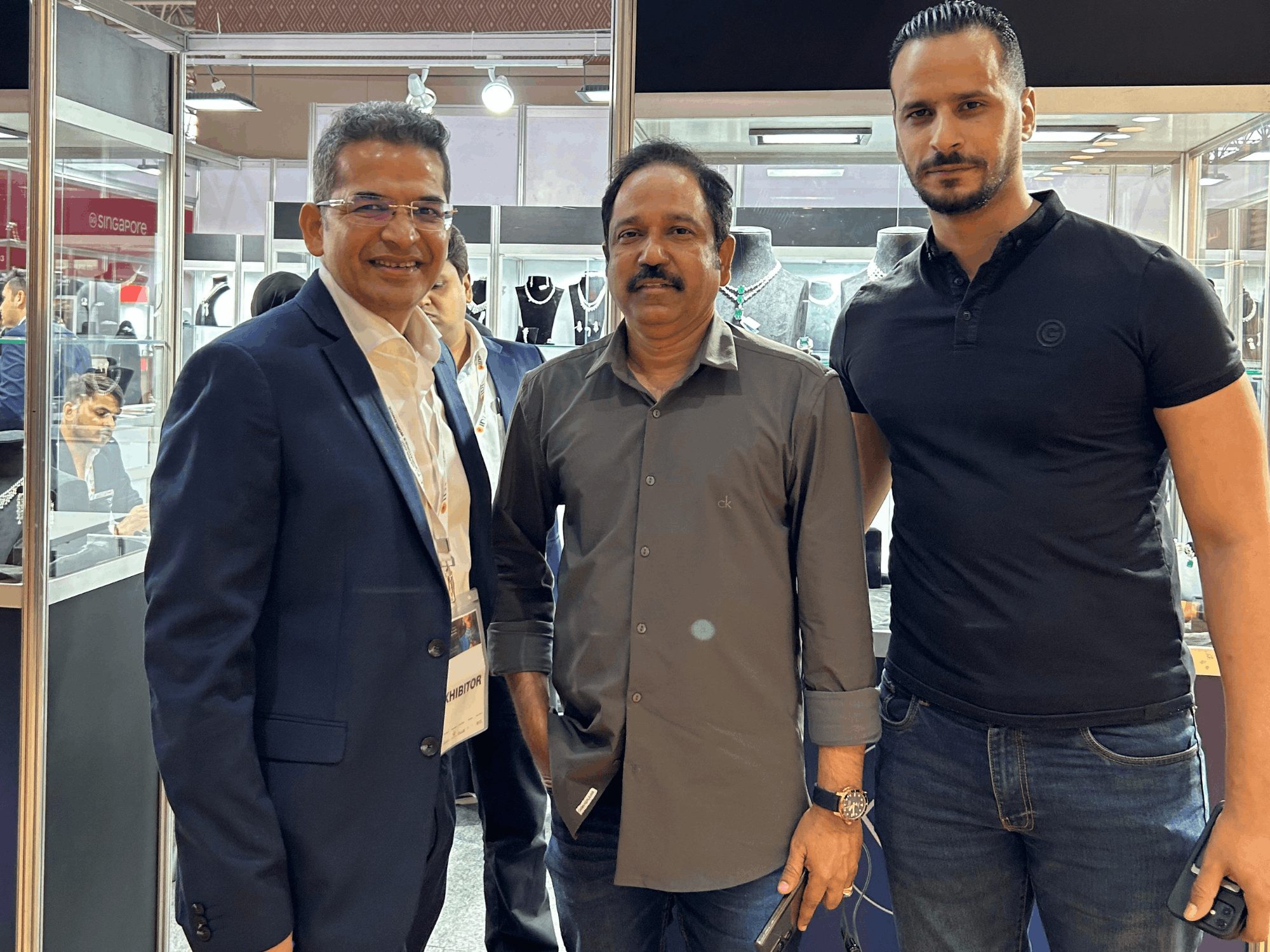 Dilmaz happy Jdiamond jewelley buyer at Watch & Jewellery