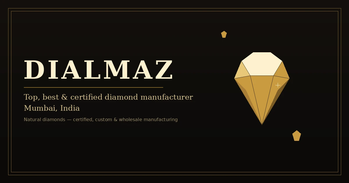 Dialmaz certified natural diamond jewelry manufacturer in Mumbai, India
