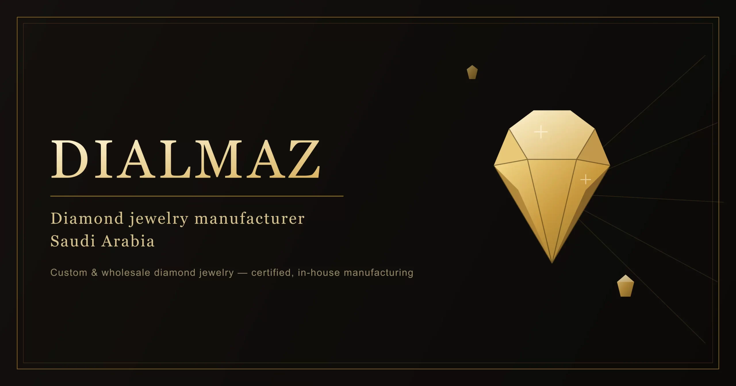 Dialmaz diamond jewelry manufacturer in Saudi Arabia — custom and wholesale diamond jewelry manufacturing